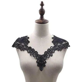 Beyaz Siyah Dantel Kumaş Yaka Yaka DIY El Sanatları Dikiş Malzemeleri Dekorasyon Giysiler İçin Aksesuarlar Dantel Trim BW187