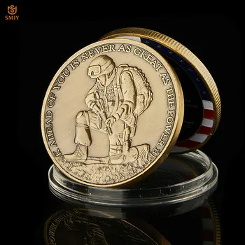 ABD Özel Kuvvetler Asker Mücadelesi Coin Arkanızda Güç Kadar Büyük Bronz Askeri Hatıra Sikke Dekorasyon Hediye