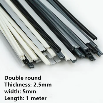 2 Metre Plastik Kaynak Çubukları Siyah / Beyaz ABS / PP/PE / PVC Kaynak Çubukları Araba Tampon Tamir Araçları Sıcak hava kaynak makinesi makineli tüfek 2