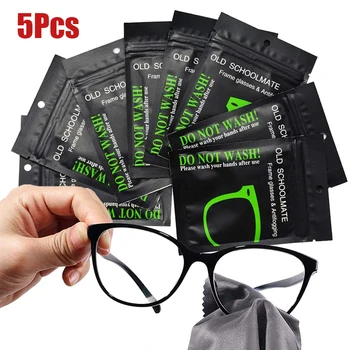 5 Adet Kullanımlık Anti-Sis Mendil Gözlük Önceden nemlendirilmiş Buğulanmaya Karşı Lens Bezi Buğu Çözücü Gözlük Mendil Önlemek Sisleme gözlük 1