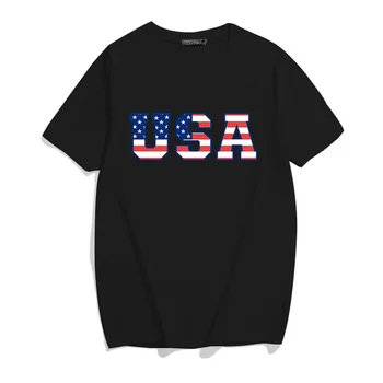 Rahat ABD Bayrağı 90s tarzı sevimli Kısa Kollu Yaz kadın kıyafetleri Grafik T-shirt Moda Kawaii Temel Tee Üst Baskı T Shirt