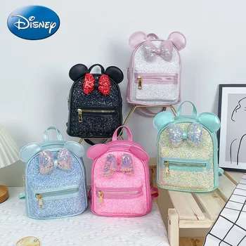 Disney 2023 Yeni Karikatür Minnie çocuk Sırt Çantası Moda Trendi Kız Kawaii Sırt Çantası Büyük Kapasiteli Öğrenci Rahat okul çantası