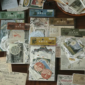 Journamm 40 adet / paket Vintage Kolaj Malzemeleri Kağıt Dekor Önemsiz Dergisi DIY Scrapbooking Fotoğraf Albümü Okul Malzemeleri kraft el işi kağıdı