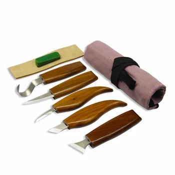7 ADET Keski Ahşap oyma araçları Seti Ahşap Oyma Kesici El Aracı DIY Soyma Detay Kırpma Whittling Kanca Bıçak Yeni Başlayanlar için