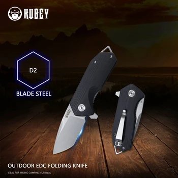 Kubey Tombul KU203 EDC Pocket Knife Tanto D2 Bıçak ve G10 Kolu Açık Katlanır Bıçak Kamp Yürüyüş için 1