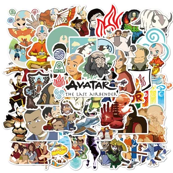50/100 adet Avatar Çin Kung Fu Son Hava Bükücü Çıkartmalar Anime Karikatür Komik DIY Bagaj Dizüstü Kaykay Gitar Appa Momo