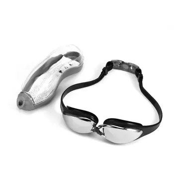 HD Su Geçirmez Koruma Yüzme Kaplama Gözlük Hiçbir Sızıntı Profesyonel Spor Yüzmek Gözlük Koruma Çantası Ayarlanabilir Mavi
