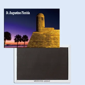 Castillo de San Marcos Ulusal Anıtı, St. Augustine, Florida, Buzdolabı mıknatısı, turistik hediyelik eşya, Ev yaratıcı süslemeler24709 1