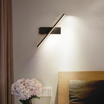 Modern duvar lambaları başucu duvar aplik lamba 330° dönebilen ayarlanabilir okuma lambası yatak odası oturma odası led duvar ışık ev dekor 1