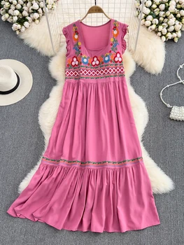 Zarif Çiçek İpek Elbise Kadın Yaz 2022 Yeni Büyük Boy Gevşek Sıkı Mini Etek High End Casual Parti Elbise Artı Boyutu Vestidos satın almak online | Kadın giyim / Birebiregitim.com.tr 11