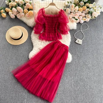 Horetong Vintage Örme Elbise 2022 Kadın Sonbahar Uzun Kollu Zarif Parti Elbiseler Kore Chic Casual Katı uzun elbise Vestidos satın almak online | Kadın giyim / Birebiregitim.com.tr 11