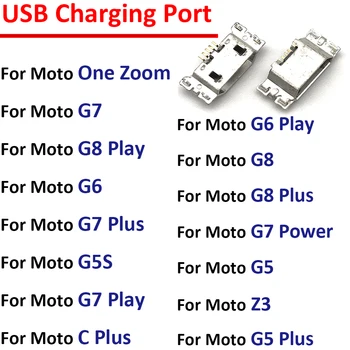USB şarj portu jak soketi fiş konnektörü Moto G9 G4 G5 G5S G5S G6 G7 C Artı Oyun G7 Güç Bir Zoom Z3 Z2 Oyun