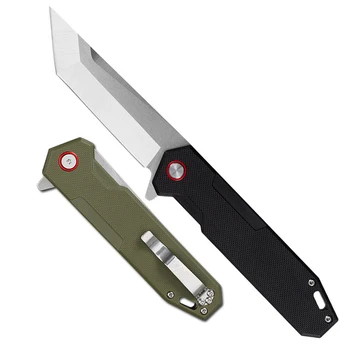 Şam Çelik Cep Bıçaklar 7CR18MOV Bıçaklar Mini Katlanır Bıçak Titanyum Siyah Paslanmaz Çelik Bıçak Ahşap Saplı kamp bıçağı satın almak online | El aletleri / Birebiregitim.com.tr 11