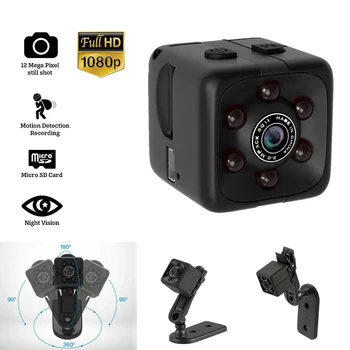 SQ11 1080P Taşınabilir Giyilebilir Gece Görüş Küçük HD dadı kamerası Mini Kapalı Gizli Güvenlik Küp Kamera Konferans Kaydedici 1
