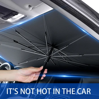 Araba Güneş Gölge Koruyucu Şemsiye Şemsiye Otomatik Ön Cam Güneşlik Güneşlik Kapakları Araba Güneş Gölge Araba Pencere Aksesuarları için 2