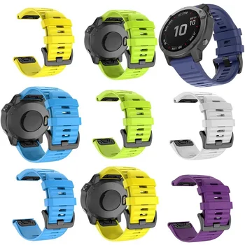 26 22 20MM Silikon QuickFit Watchband Sapanlar Garmin Fenix 7X7 7S 6X6 6S Pro 5 5X5S Smartwatch Kolaylık Bileklik Bilezik
