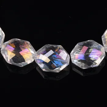 5 adet Temizle AB 18x14mm Oval Faceted Kristal Cam dağınık boncuklar Takı Yapımı için DIY El Sanatları Bulguları