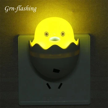 MİNİ Karikatür sarı Ördek LED gece lambası akıllı ışık kontrol sensörü yatak odası için lamba oturma odası Başucu lambası çocuk çocuk hediye 1