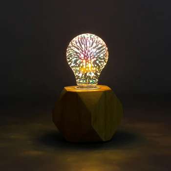 3D dekorasyon LED Ampul E27 6 W 85-265 V Vintage Edison Ampul yıldız havai fişek lamba tatil gece ışık yenilik Noel ağacı 2