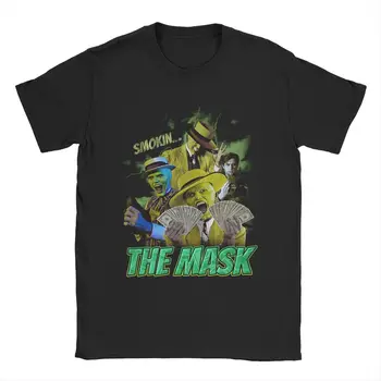 Erkek Bayan T-Shirt Maske Kaçak Pamuk Tees Kısa Kollu Film ABD Jim Carrey Komedi T Shirt Elbise doğum günü hediyesi