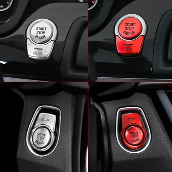 BMW için 1 2 3 4 5 6 7 Serisi X1 X3 X4 X5 X6 Alüminyum Alaşımlı kontak Anahtarı Motor Çalıştırma Durdurma Düğmesi kapalı Anahtarı Kapağı Trim