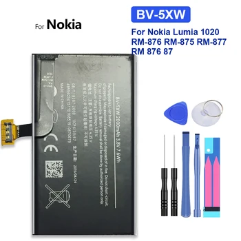 BV-5XW Nokia Lumia 1020 EOS BV ıçin Yedek Pil 5X W 2000 mAh Bateria + Takip Numarası