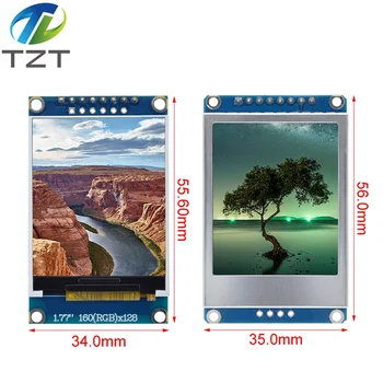 TZT 1.77 inç TFT LCD Ekran 128*160 1.77 TFTSPI TFT Renkli Ekran Modülü Seri Port Modülü Arduino UNO İçin R3 2