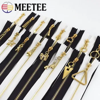 Meetee 5/10 Adet 20 / 30cm 3 # Metal Fermuar Yakın Uç Otomatik Kilit Zip Çektirme Kaymak Dekorasyon Fermuarlar DIY Çanta Konfeksiyon Dikiş Aksesuarı