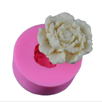 3D Şakayık Şekli Silikon Fondan Kalıpları Çiçekler El Yapımı Sabun Mum Kil Kalıp Kek Pişirme Düğün Dekorasyon Araçları H600