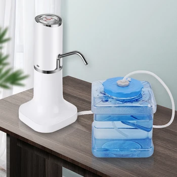 Elektrikli Su Şişesi Dağıtıcı Su Pompası Şişe 19 Litre Otomatik Mutfak Şişe Musluk Dağıtıcı İçme USB Şarj Edilebilir