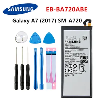 SAMSUNG Orijinal EB-BA720ABE 3600mAh Pil Samsung Galaxy A7 2017 sürümü A720 SM-A720 A720F SM-A720S A720F / DS + Araçları