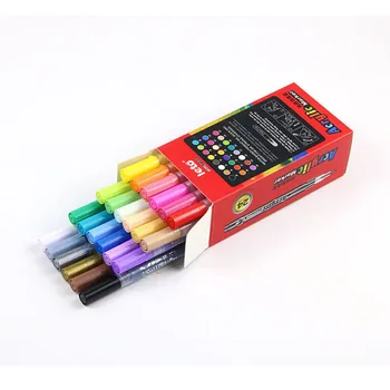 Akrilik işaretleyici kalem Seti Renk Zarif DIY El Boyalı Çok Renkli Grafiti Kalem Su Geçirmez Solmaya Kolay Değil El Boyalı Kalem 1