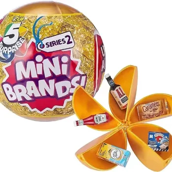 5 Sürpriz topu Mini Markalar oyuncak Altın Gizem Kapsül Gerçek Minyatür Markalar Koleksiyon Oyuncak PVC Sürpriz Yumurta Hediyeler 1