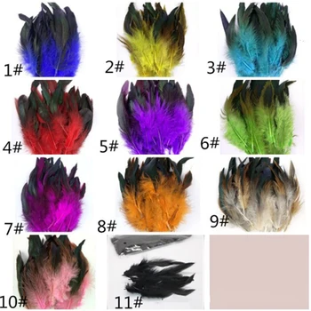 50 Adet Doğal Renk Horoz Tüyleri 6-8 İnç Sülün Tavuk Tüyü El Sanatları Takı Küpe Yapımı Tüyleri