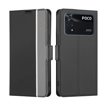 Deri cüzdan xiaomi için telefon kılıfı POCO F1 X2 M2 F3 X3 M3 F4 X4 M4 Pro GT 5G Kılıf Kapak Manyetik Kapak Telefon Deri