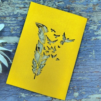 Kuş Tüyü Metal Kesme Scrapbooking İçin Ölür DIY Albümü Dekoratif Kağıt Kartı Kabartma Zanaat Kalıp Kesim Kalıp Bıçak Kalıp