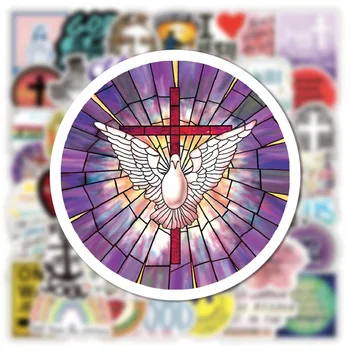 10/50/100 ADET İsa Hıristiyanlar Din Atasözü Çıkartmalar Scrapbooking için Bavul Dizüstü Bagaj DIY Serin Graffiti Sticker Çıkartması