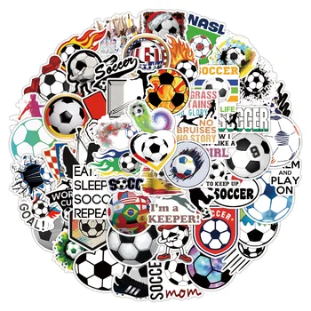 50/100 adet Toptan Futbol Çıkartmaları Açık Spor Top Oyunları Çıkartmalar Bagaj Kaykay Dizüstü Dizüstü Araba Çıkartmaları Hediyeler