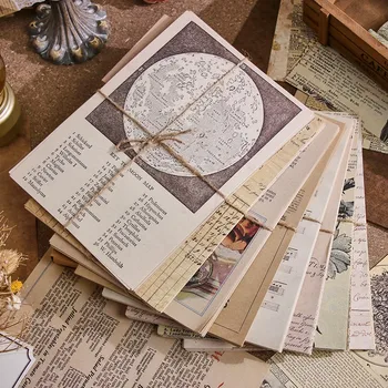 30 adet Vintage Karalama Defteri Malzeme Kağıt Retro Gazete Dıy Dekorasyon Scrapbooking Planlayıcısı Dergisi Sanat Projesi Günlüğü Mektup