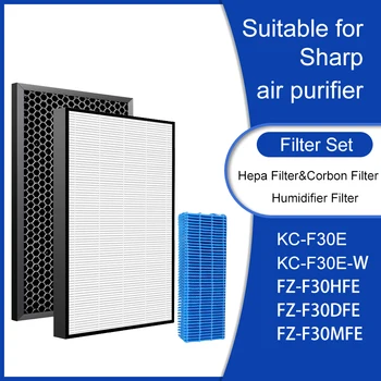 Yedek Hava Temizleyici FZ-F30HFE H13 HEPA Filtre ve FZ-F30DFE karbon filtre ve FZ-F30MFE Nemlendirici Filtre Keskin KC-F30E