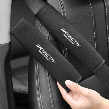 Mazda için skyactive Emniyet kemeri omuz pedleri nefes koruyucu emniyet kemeri dolgu sürücü omuz araba bakımı aksesuar iç