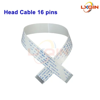 LXQIN 10 adet 16 pins baş kablo Epson 5113/4720 baskı kafası için başlık Solvent flatbed yazıcı için DTF 16p FFC düz veri kablosu