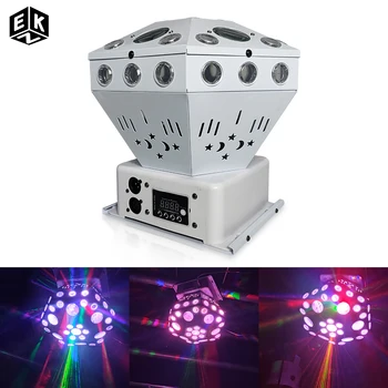 LED Strobe desen dönen kristal ışık noel partisi dekorasyon disko DJ flaş sahne aydınlatma etkisi 1