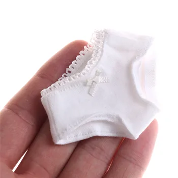 1/3 1/4 1/6 Katı Beyaz İç Çamaşırı Külot BJD SD Dollfie Bebek Bebek Giysileri Kız doğum günü hediyesi Yeni Gelenler Bebek Aksesuarları