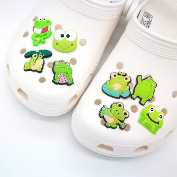1 ADET PVC sevimli ayakkabı aksesuarları Tilki köpek kurbağa balık kemik panda arı karikatür ayakkabı tokası sevimli hayvan Ayakkabı charm fit Sandalet Bilezik