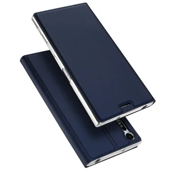Lüks deri Flip cüzdan telefon Kılıfı Sony Xperia 20 XA1 Artı XZ1 Premium XZ X Kompakt XP L1 Z6 E6 XZ5 XA3 kart tutucu Kapak