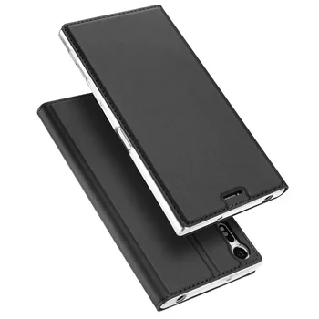 Lüks deri Flip cüzdan telefon Kılıfı Sony Xperia 20 XA1 Artı XZ1 Premium XZ X Kompakt XP L1 Z6 E6 XZ5 XA3 kart tutucu Kapak 2