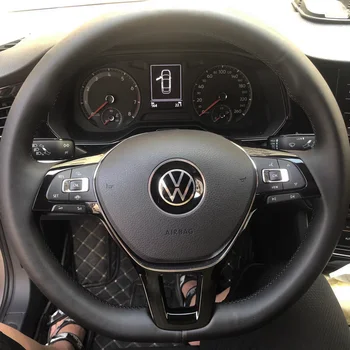 Volkswagen VW Polo 2017 2018 2019 2020 2021 2022 AW Araba İç Kapı Küpeşte Trim Garnish Şeritler Kapak Styling Etiketler satın almak online | İç aksesuarlar / Birebiregitim.com.tr 11