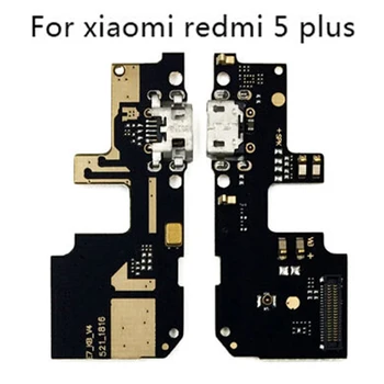 1 adet USB şarj portu Şarj Kurulu Flex Kablo Redmi 5 Artı Dock fiş konnektörü Mikrofon Flex Kablo