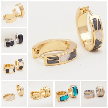 AENSOA Moda 2021 Yuvarlak Hoop Küpe Kadınlar için Vintage Altın Renk Düğün Parti Bildirimi Geometrik Küpe Takı brinco satın almak online | Küpeler / Birebiregitim.com.tr 11